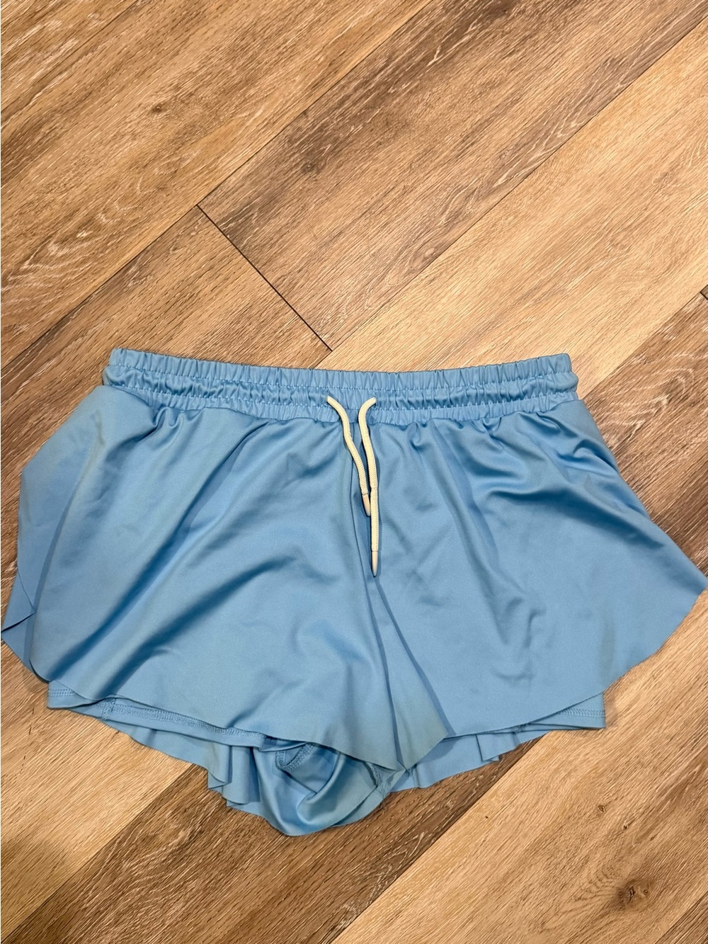 Balance Collection Penny Blue 2-in-1 Athletic Running Shorts Size XL